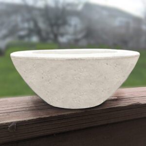 Modern White Fire Bowl