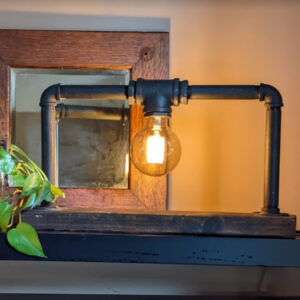 Steampunk Pipe Lamp - Single Light
