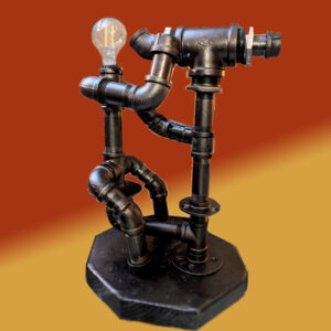 Custom Pipe Lamp - Camera Man